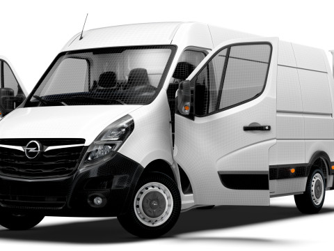 Opel Movano Van L3H2 HQ Interior 2021 3D Model
