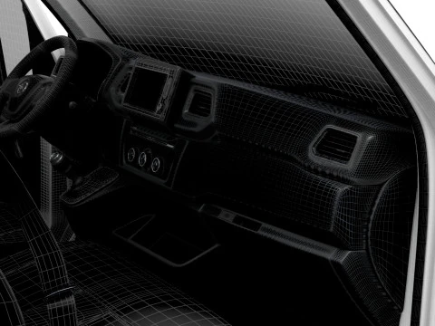 Opel Movano Van L3H2 HQ Interior 2021 3D Model