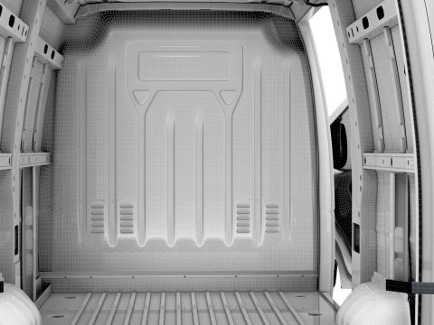 Opel Movano Van L3H2 HQ Interior 2021 3D Model