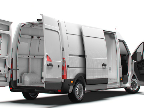 Renault Master Van L3H2 HQInterior 2023 3Dモデル