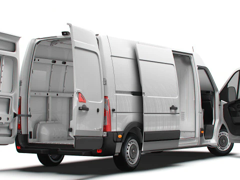 Renault Master Van L3H2 HQInterni 2023 Modello 3D