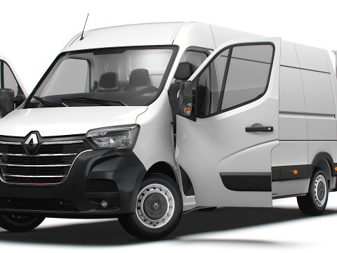 Renault Master Van L3H2 HQInterior 2023 3Dモデル