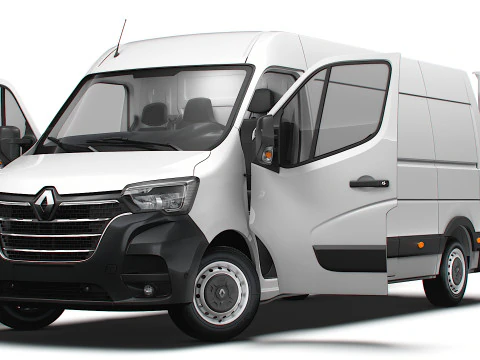 Renault Master Van L3H2 HQInterni 2023 Modello 3D