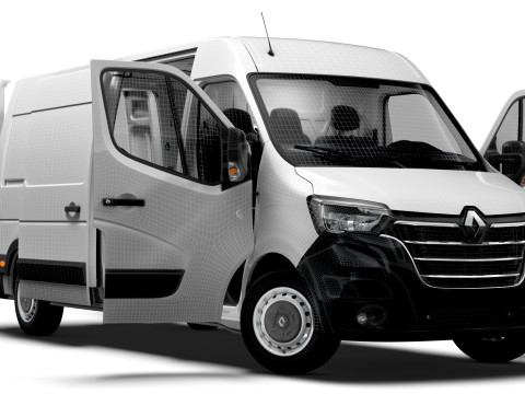 Renault Master Van L3H2 HQInterior 2023 3Dモデル