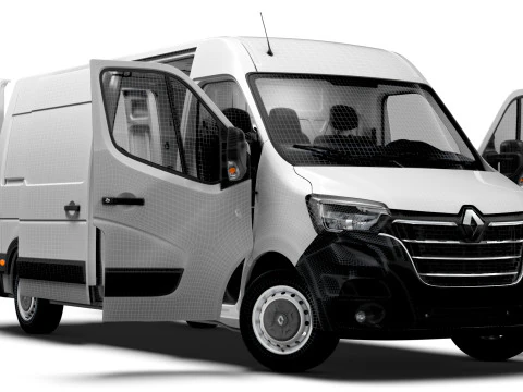 Renault Master Van L3H2 HQInterni 2023 Modello 3D