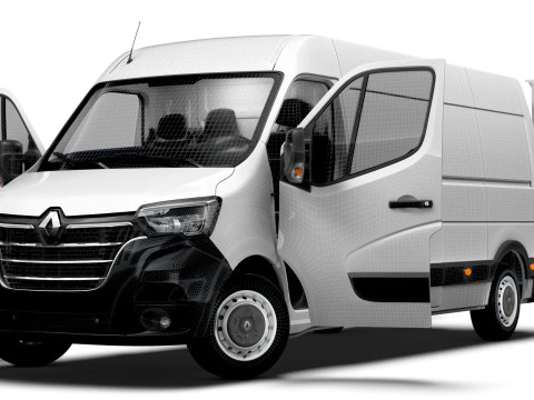 Renault Master Van L3H2 HQInterni 2023 Modello 3D