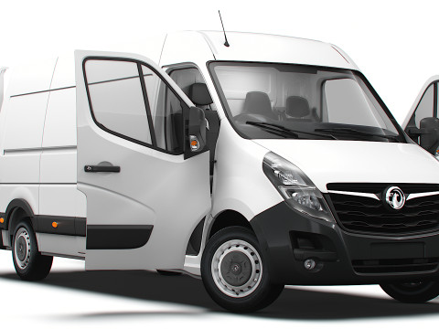 Vauxhall Movano Van L3H2 HQ Interior 2021 3D Model