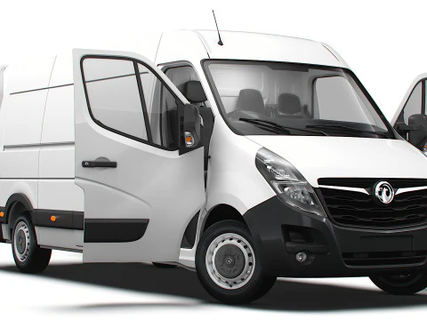 Interior Kantor Pusat Vauxhall Movano Van L3H2 2021 Model 3D