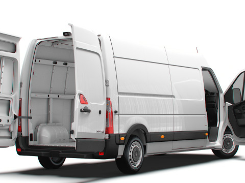 Vauxhall Movano Van L3H2 HQ Interior 2021 Modello 3D