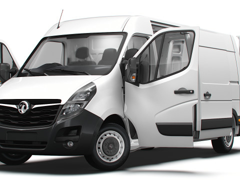 Vauxhall Movano Van L3H2 HQ Interior 2021 Modello 3D