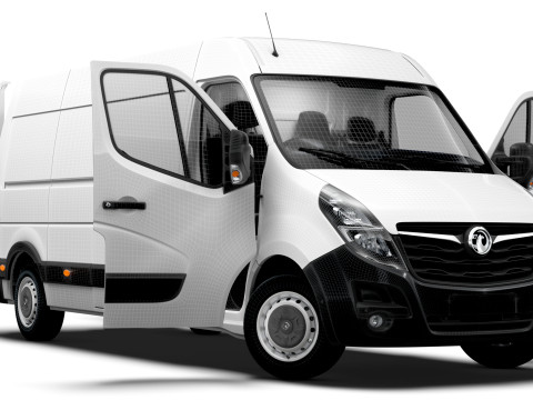 Vauxhall Movano Van L3H2 HQ Interior 2021 Modello 3D