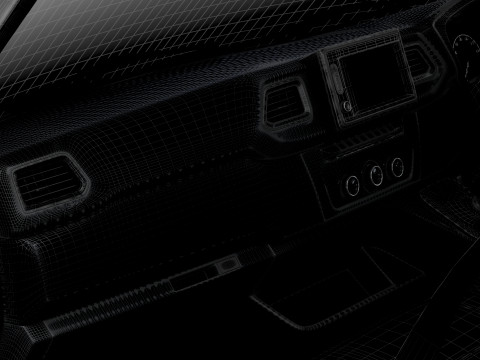 Vauxhall Movano Van L3H2 HQ Interior 2021 Modello 3D