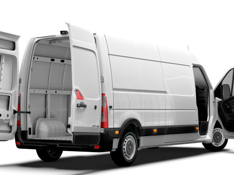 Vauxhall Movano Van L3H2 HQ Interior 2021 Modello 3D