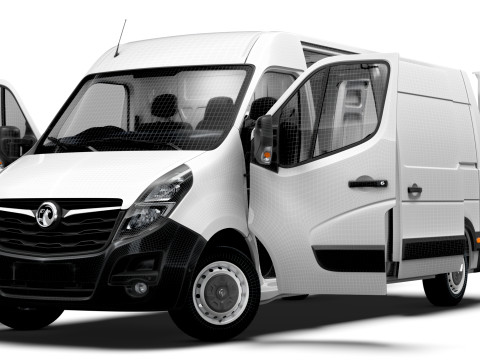 Vauxhall Movano Van L3H2 HQ Interior 2021 Modello 3D