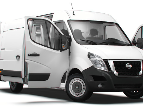 Nissan NV400 Van L3H2 RWD HQ Interior 2021 3D Model