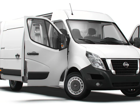 Nissan NV400 Van L3H2 RWD HQ Interior 2021 Modelo 3D