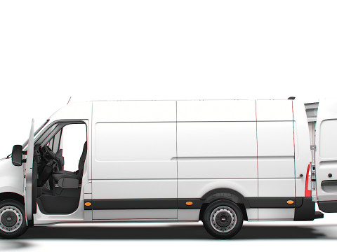 Nissan NV400 Van L3H2 RWD HQ Interior 2021 3D Model