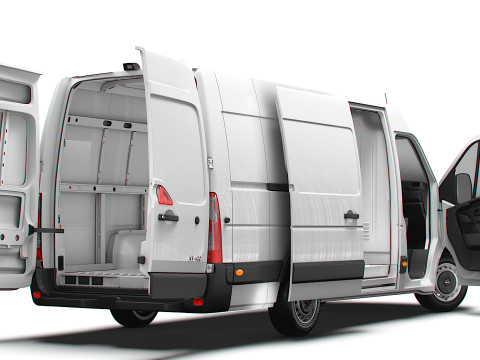 Nissan NV400 Van L3H2 RWD HQ Interior 2021 3D Model
