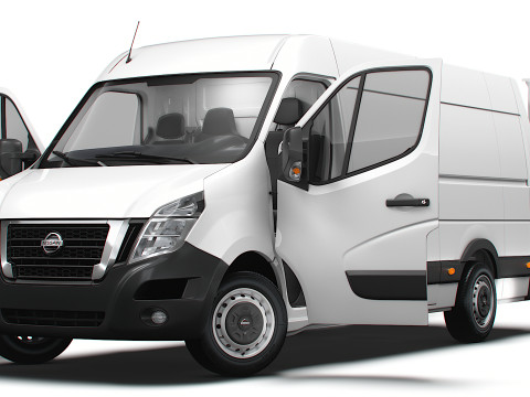 Nissan NV400 Van L3H2 RWD HQ Interior 2021 3D Model
