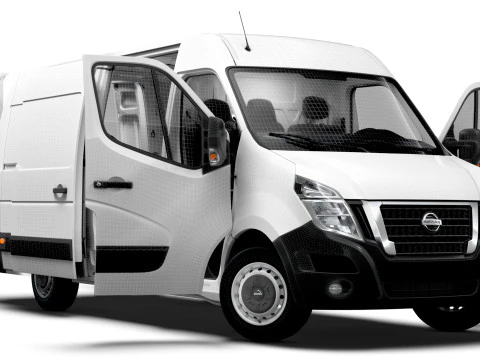 Interni Nissan NV400 Van L3H2 RWD HQ 2021 Modello 3D