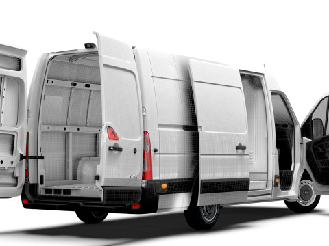 Nissan NV400 Van L3H2 RWD HQ Interior 2021 3D Model