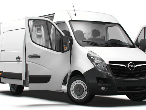 Opel Movano Van L3H2 RWD HQ Interior 2021 Modelo 3D