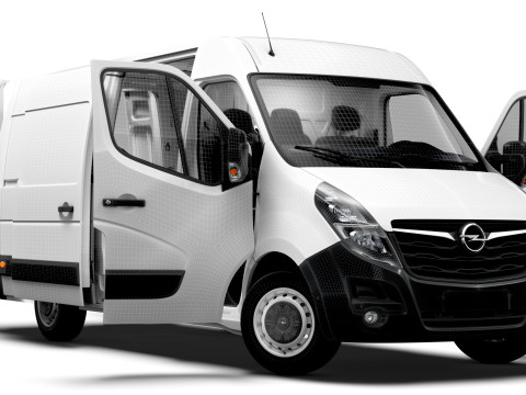 Opel Movano Van L3H2 RWD HQ Interior 2021 3D Model