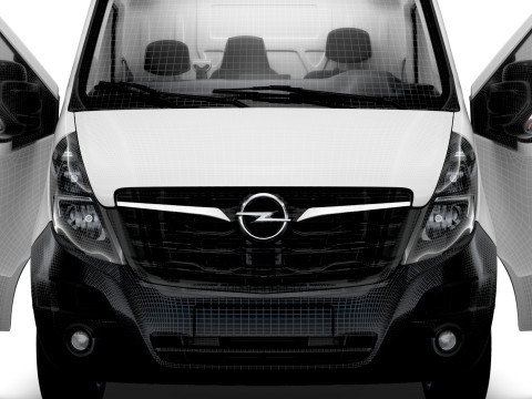 Opel Movano Van L3H2 RWD HQ Interior 2021 3D Model