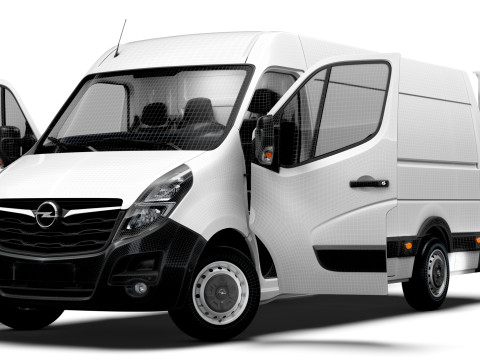 Opel Movano Van L3H2 RWD HQ Interior 2021 3D Model