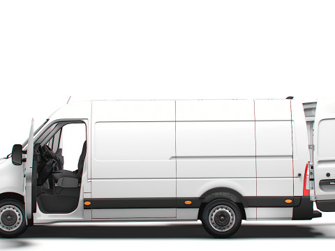 Renault Master Van L3H2 RWD HQInterior 2023 Model 3D