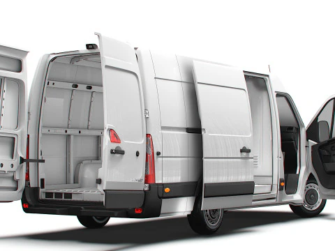 Renault Master Van L3H2 RWD HQInterior 2023 3D Model