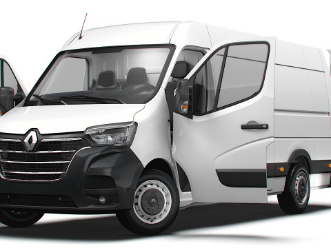 Renault Master Van L3H2 RWD HQInterior 2023 Model 3D