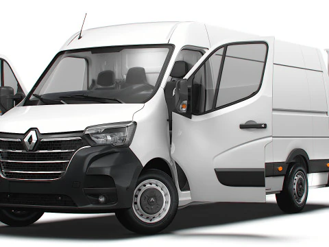 Renault Master Van L3H2 RWD HQInterior 2023 3D Model