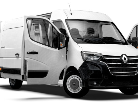 Renault Master Van L3H2 RWD HQInterior 2023 Model 3D