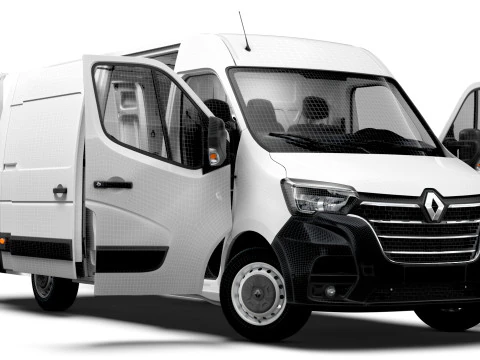 Renault Master Van L3H2 RWD HQInterior 2023 3D Model