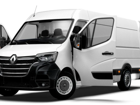 Renault Master Van L3H2 RWD HQInterior 2023 3D Model