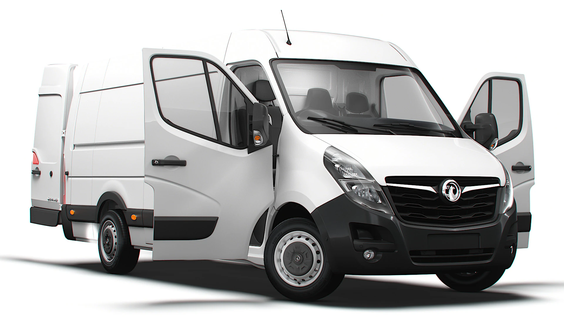 Vauxhall Movano Van L3H2 RWD HQInterior 2021 3D Model .c4d .max .obj .3ds .fbx .stl .blend