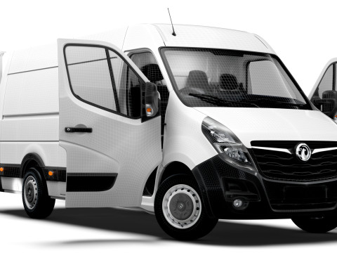 Vauxhall Movano Van L3H2 RWD HQInterior 2021 Modelo 3D