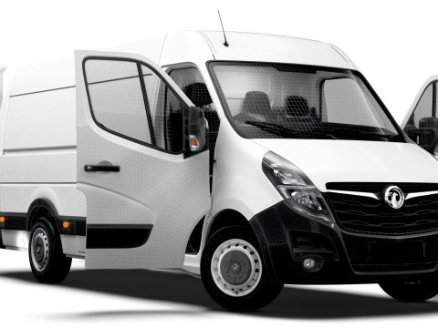 Vauxhall Movano Van L3H2 RWD HQInterior 2021 3D Model
