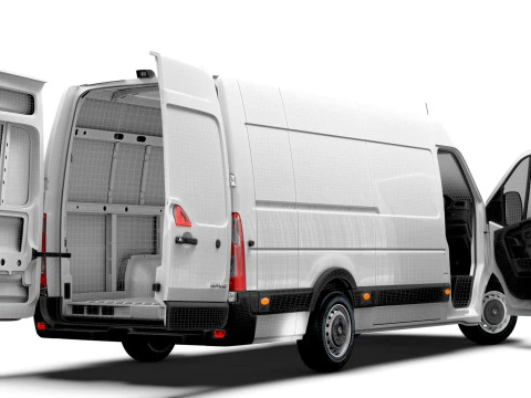 Vauxhall Movano Van L3H2 RWD HQInterior 2021 3D Model