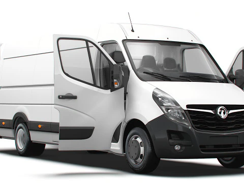 Nissan NV400 Van L4H2 HQ Interior 2021 Modelo 3D