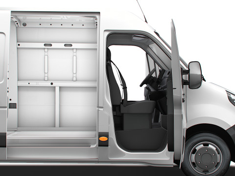 Opel Movano Van L4H2 HQ Interior 2021 3D Model