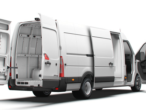 Opel Movano Van L4H2 HQ Interior 2021 3D Model