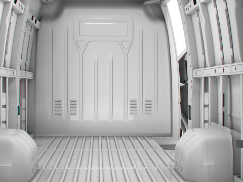 Opel Movano Van L4H2 HQ Interior 2021 3D Model