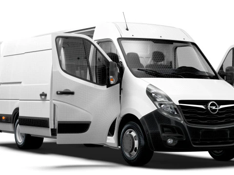 Interni Opel Movano Van L4H2 HQ 2021 Modello 3D