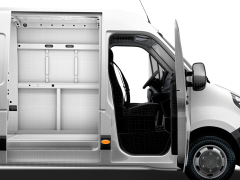 Opel Movano Van L4H2 HQ Interior 2021 3D Model