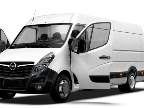 Interni Opel Movano Van L4H2 HQ 2021 Modello 3D
