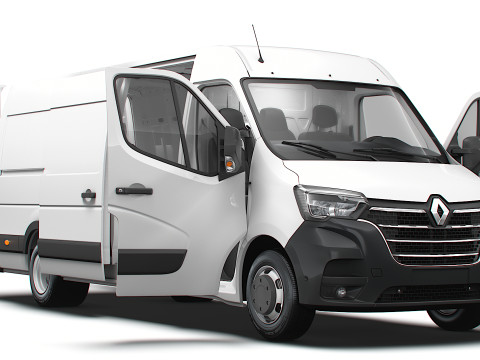 Renault Master Van L4H2 HQInterior 2023 3D Model