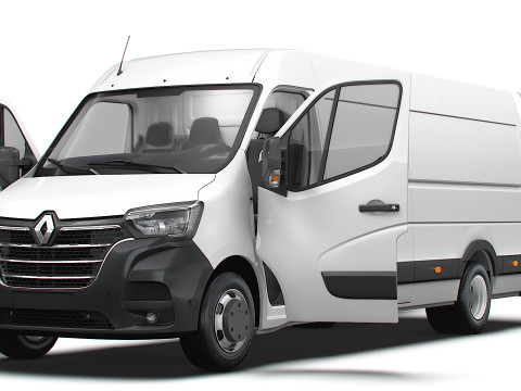 Renault Master Van L4H2 HQInterior 2023 Model 3D