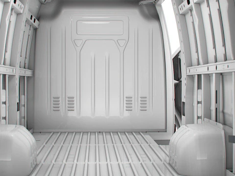 Renault Master Van L4H2 HQInterior 2023 3D Model